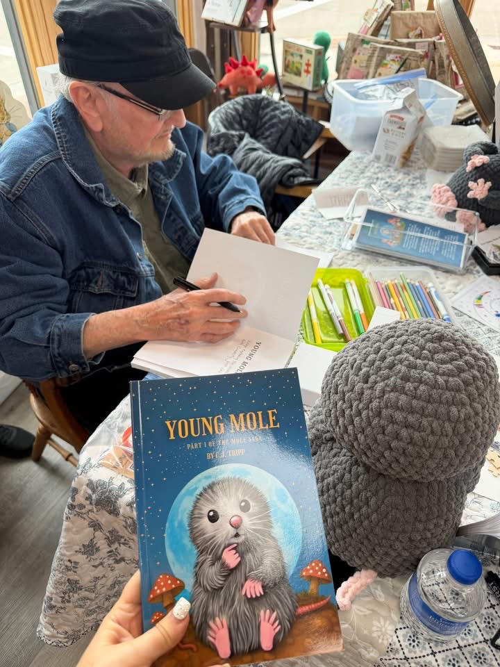 Book Garden author event — C.J. Tripp and Young Mole